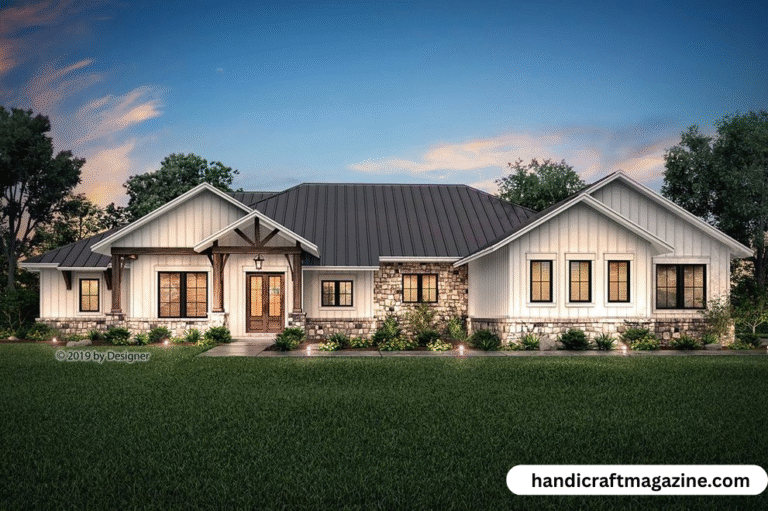 modern ranch style house