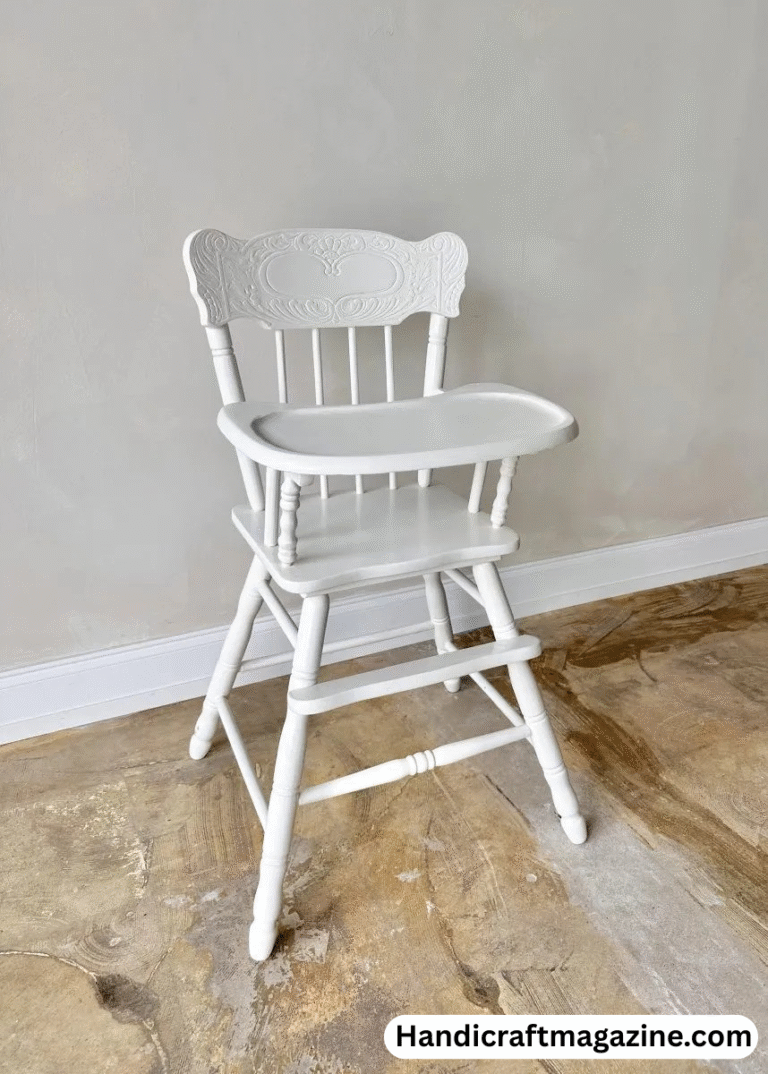antique wooden high chair