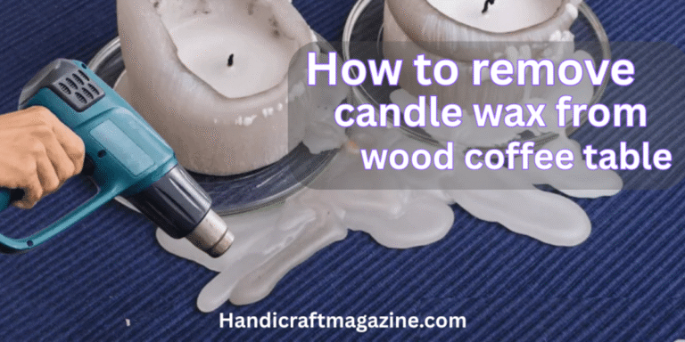 how to remove candle wax from wood coffee table
